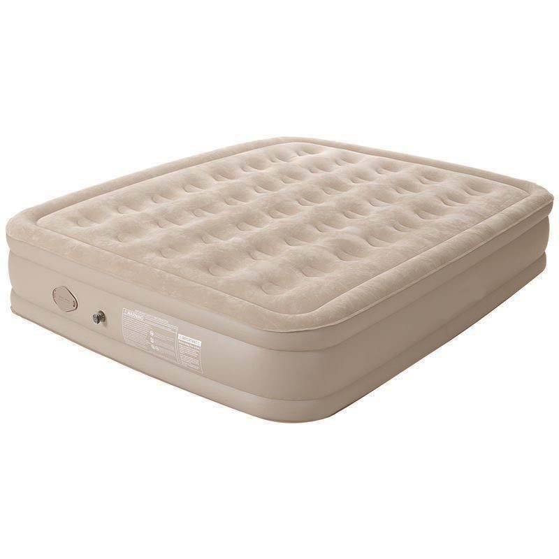 Matelas Gonflable Très Résistant 2 Places - Pompe Intégrée Automatique, Hauteur Améliorée, Camping & Maison