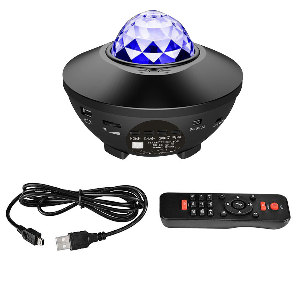 Projecteur Galaxie LED - Lampe Étoiles, Enceinte Bluetooth, Télécommande, Ambiance Univers