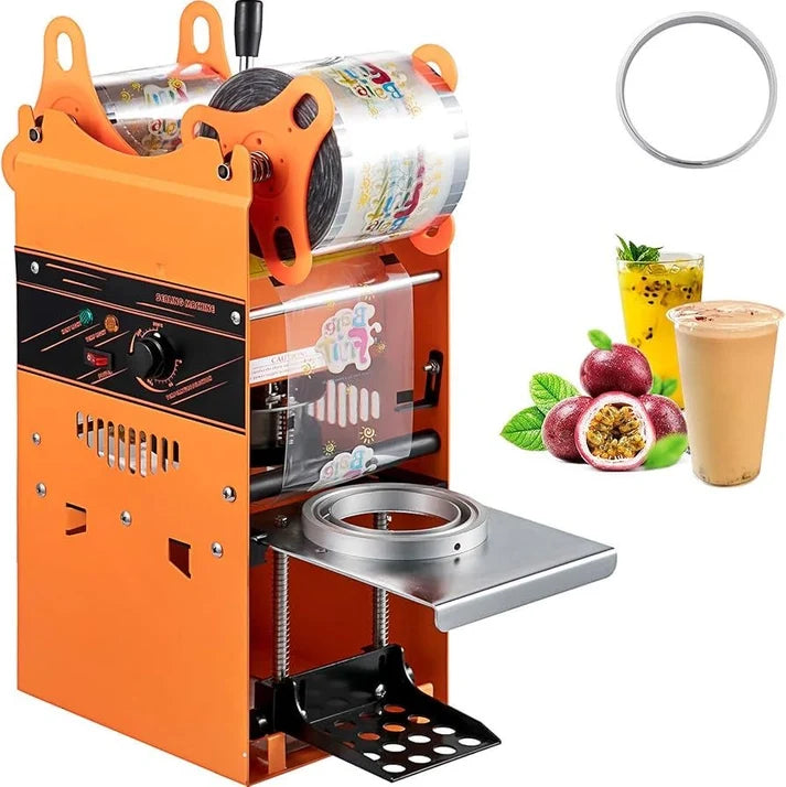 Machine à Sceller Gobelets - Film Thermoscellant, Température Réglable, Bubble Tea & Jus
