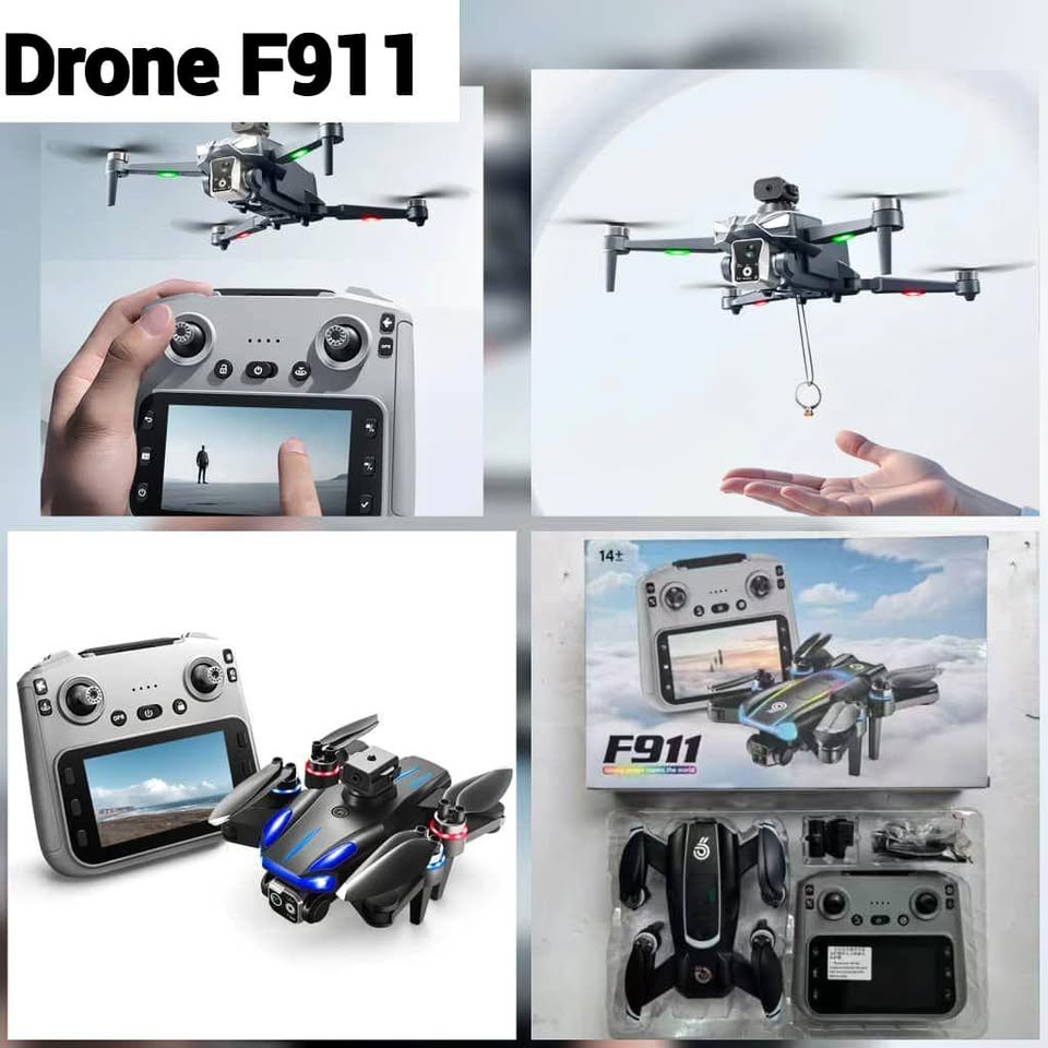 Drone F911 - Moteur Brushless, Caméra Électrique HD, Évitement d'Obstacles, Télécommande Écran