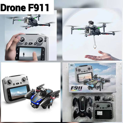 Drone F911 - Moteur Brushless, Caméra Électrique HD, Évitement d'Obstacles, Télécommande Écran