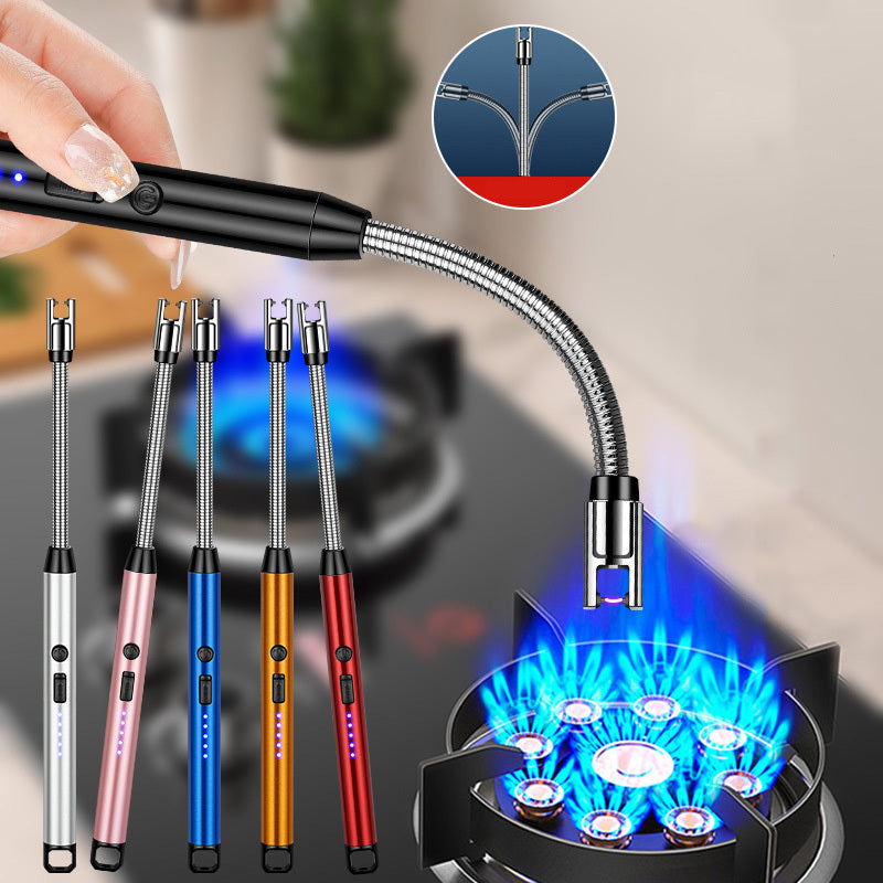 Allume-feu Électrique Rechargeable - Col Flexible, Cuisinière & Bougies, Plusieurs Couleurs
