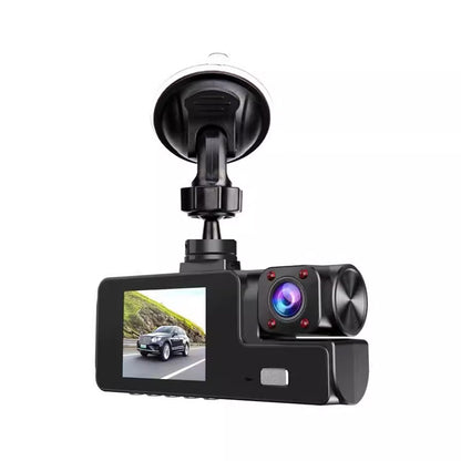 Dashcam Double Caméra HD - Vision Nocturne, Écran Intégré, Enregistrement Continu, Sécurité Voiture