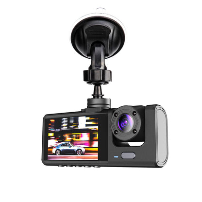 Dashcam Double Caméra HD - Vision Nocturne, Écran Intégré, Enregistrement Continu, Sécurité Voiture