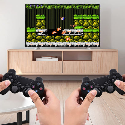 Game Stick Lite 4K - 10.000+ Jeux Classiques, 2 Manettes Sans Fil 2.4G, Plug & Play