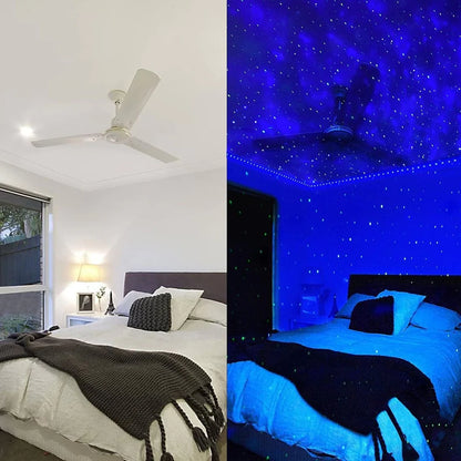 Projecteur Galaxie LED - Lampe Étoiles, Enceinte Bluetooth, Télécommande, Ambiance Univers
