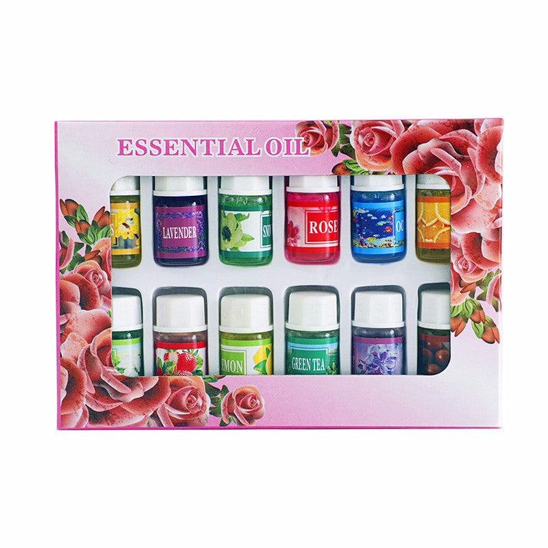 Kit 12 Huiles Essentielles Fragrant Garden - Ocean, Lavande, Jasmin, Citron & Plus, Aromathérapie
