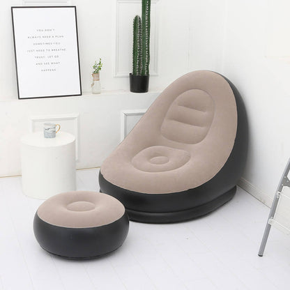 Fauteuil Gonflable en PVC – Canapé Pliable & Lit d'Appoint Confortable