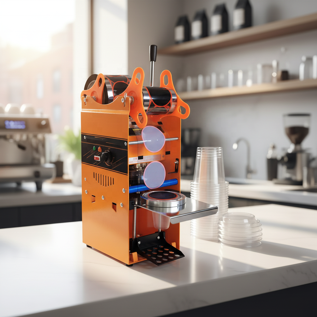 Machine à Sceller Gobelets - Film Thermoscellant, Température Réglable, Bubble Tea & Jus