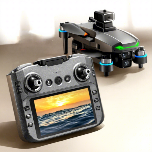 Drone Professionnel Aérienne XF609, XF618, XF620 - Triple Caméra HD, Double Batterie, Écran Intégré, Évitement d'Obstacles, 3 Modèles au Choix