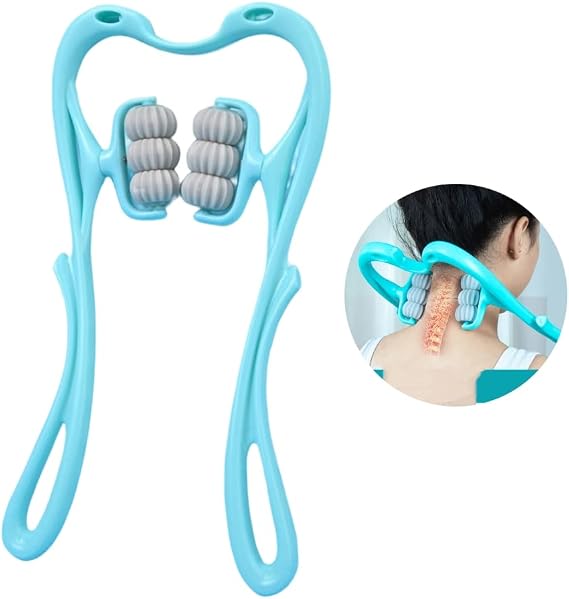 Soulagez les Tensions du Cou, de la Nuque et la colonne vertébrale en Quelques Minutes avec Votre Masseur Cervical Manuel à 6 roues