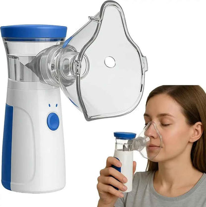 Nébuliseur Portable - Inhalateur à Maille Silencieux, Rechargeable USB, Adulte & Enfant