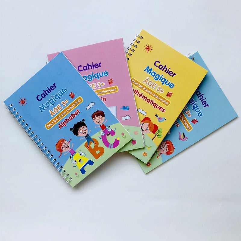 Cahier d'Écriture Magique Dessin, réutilisable pour enfants  - Activité Créative pour Enfants dès 3 ans