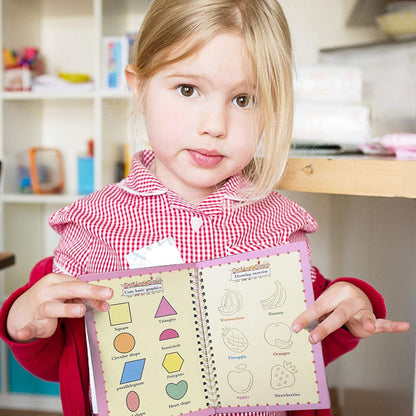 Cahier d'Écriture Magique Dessin, réutilisable pour enfants  - Activité Créative pour Enfants dès 3 ans
