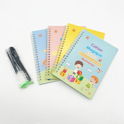 Cahier d'Écriture Magique Dessin, réutilisable pour enfants  - Activité Créative pour Enfants dès 3 ans