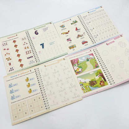 Cahier d'Écriture Magique Dessin, réutilisable pour enfants  - Activité Créative pour Enfants dès 3 ans