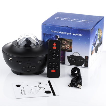 Projecteur Galaxie LED - Lampe Étoiles, Enceinte Bluetooth, Télécommande, Ambiance Univers