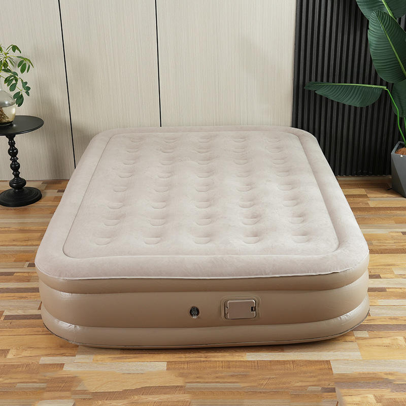 Matelas Gonflable Très Résistant 3 Places - Pompe Intégrée Automatique, Hauteur Améliorée, Famille & Camping