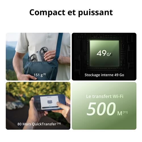 DJI Neo 2 Motion Fly More Combo - Drone FPV 4K avec Goggles N3 et DJI RC Motion 3, Ultra Professionnel