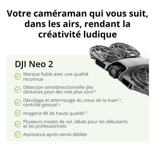 DJI Neo 2 Motion Fly More Combo - Drone FPV 4K avec Goggles N3 et DJI RC Motion 3, Ultra Professionnel