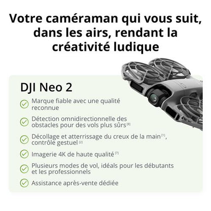 DJI Neo 2 Motion Fly More Combo - Drone FPV 4K avec Goggles N3 et DJI RC Motion 3, Ultra Professionnel